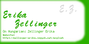erika zellinger business card